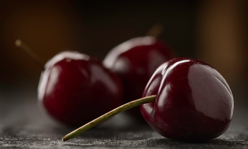 Обои макро, черешня, ягоды, вишня, macro, cherry, berries разрешение 2026x1346 Загрузить