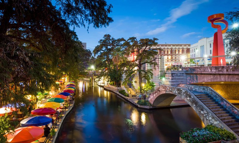 Обои река, город, набережная, сша, техас, сан-антонио, river, the city, promenade, usa, texas, san antonio разрешение 1920x1200 Загрузить