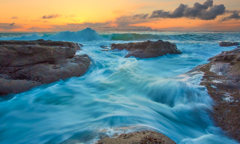 Обои облака, скалы, камни, море, сша, орегон, clouds, rocks, stones, sea, usa, oregon разрешение 3840x2400 Загрузить