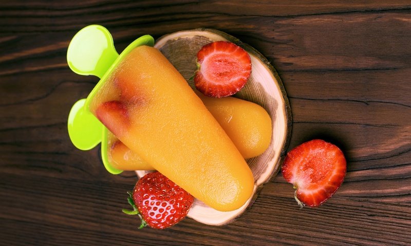 Обои ягода, мороженое, клубника, лёд, фруктовое мороженое, berry, ice cream, strawberry, ice, popsicles разрешение 5003x3320 Загрузить