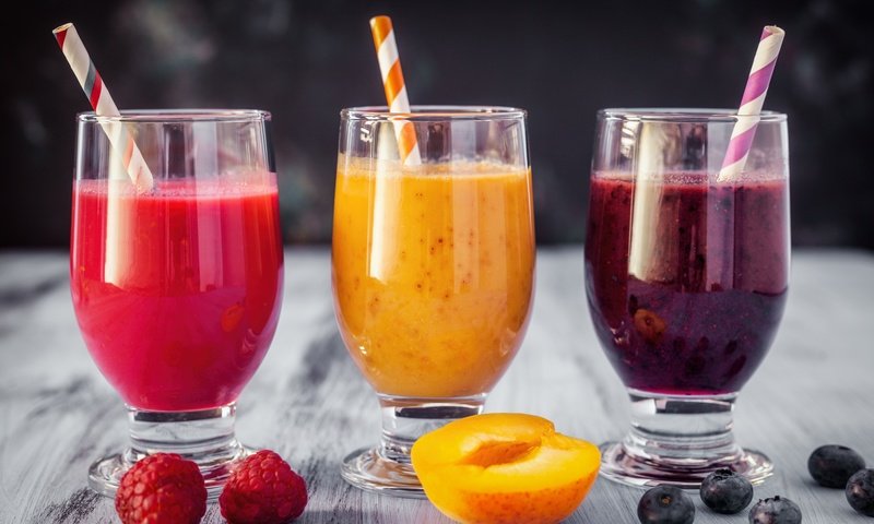 Обои малина, фрукты, абрикос, ягоды, черника, сок, фреш, raspberry, fruit, apricot, berries, blueberries, juice, fresh разрешение 8000x5334 Загрузить