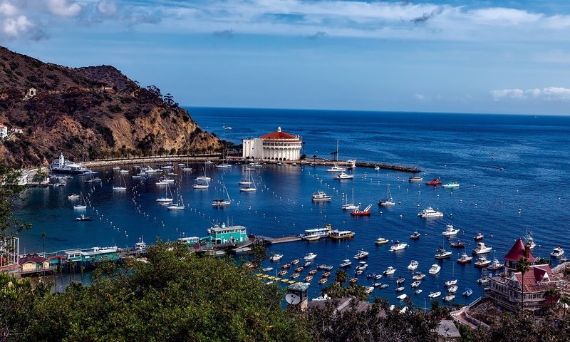 Обои море, панорама, побережье, сша, калифорния, остров catalina, санта-каталина, sea, panorama, coast, usa, ca, catalina island, santa catalina разрешение 1920x1095 Загрузить