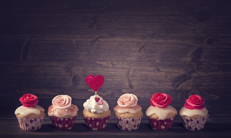 Обои еда, сердечко, выпечка, кексы, крем, brithday cake, украшение розы, food, heart, cakes, cupcakes, cream, decoration rose разрешение 5760x3840 Загрузить