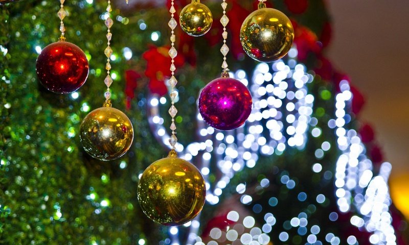 Обои новый год, елка, шары, блеск, рождество, new year, tree, balls, shine, christmas разрешение 1920x1200 Загрузить