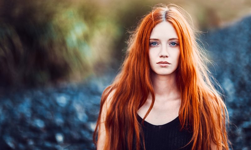 Обои девушка, портрет, взгляд, рыжая, волосы, лицо, sam portraits by sam, girl, portrait, look, red, hair, face разрешение 1920x1200 Загрузить