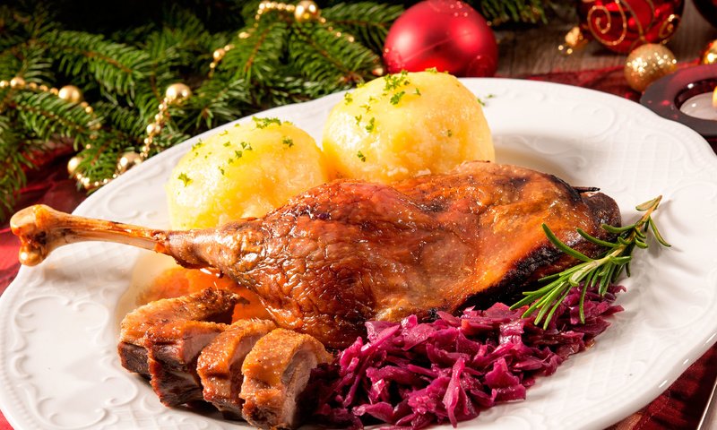 Обои новый год, мясо, рождество, курица, гарнир, new year, meat, christmas, chicken, garnish разрешение 3840x2400 Загрузить