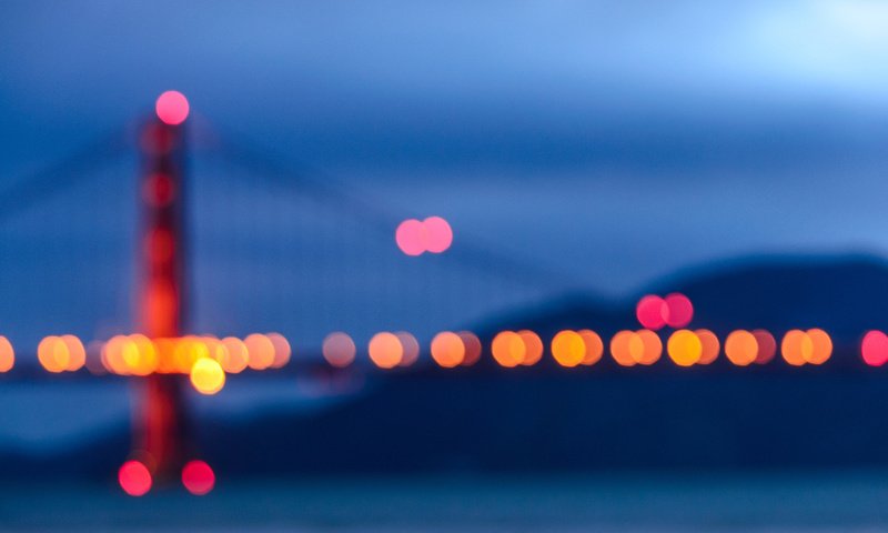 Обои мост, сша, сан-франциско, золотые ворота, боке, bridge, usa, san francisco, golden gate, bokeh разрешение 1920x1200 Загрузить