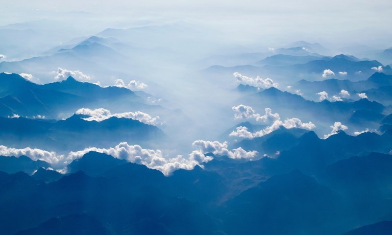 Обои небо, облака, горы, природа, горизонт, the sky, clouds, mountains, nature, horizon разрешение 6000x3608 Загрузить