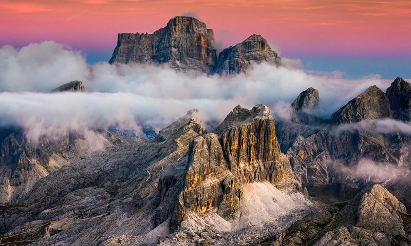 Обои облака, горы, природа, камни, италия, кортина-д’ампеццо, clouds, mountains, nature, stones, italy, cortina d'ampezzo разрешение 1920x1080 Загрузить