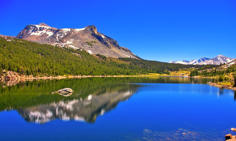 Обои озеро, горы, лес, lake, mountains, forest разрешение 1920x1080 Загрузить