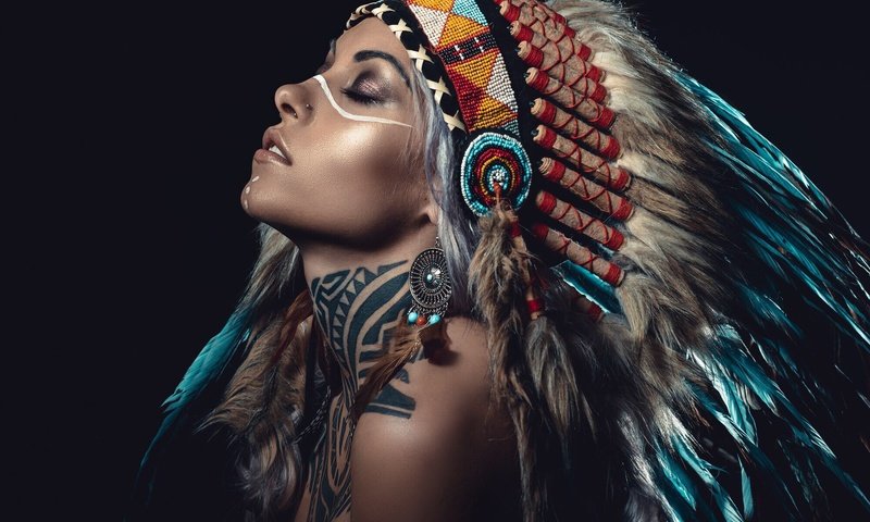 Обои тату, женщина, перышки, косплей, american aborigine, tattoo, woman, feathers, cosplay разрешение 2000x1335 Загрузить