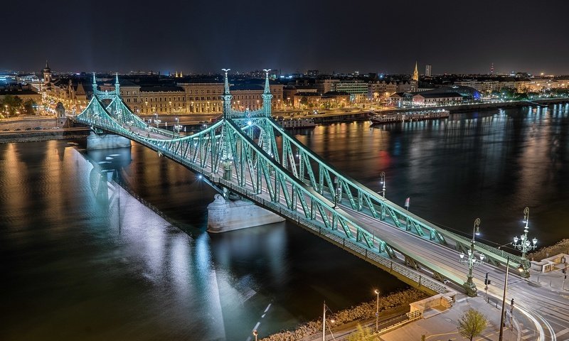 Обои ночь, фото, будапешт, мост свободы, night, photo, budapest, liberty bridge разрешение 2048x1365 Загрузить