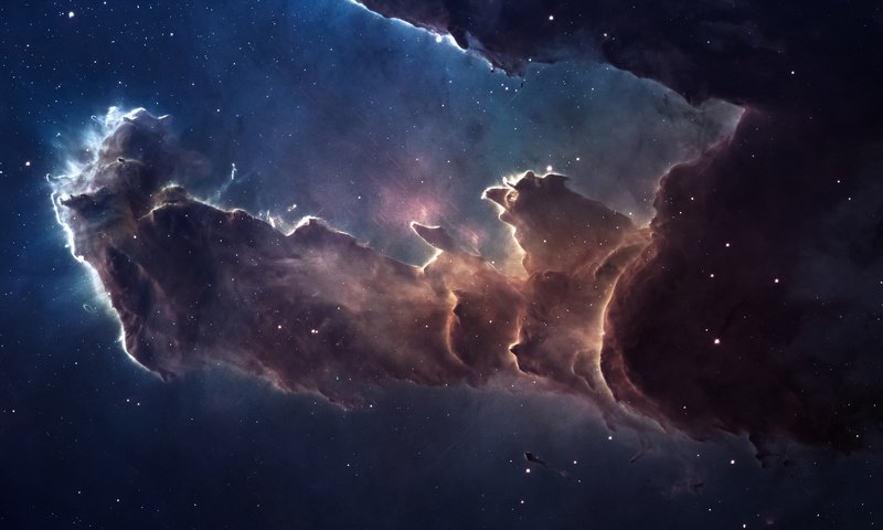 Обои звезды, туманность, змеи, пространство, созвездие, туманность орла, stars, nebula, snakes, space, constellation, the eagle nebula разрешение 1920x1200 Загрузить