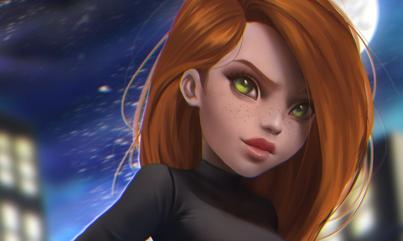 Обои арт, волосы, лицо, цифровое искусство, kim possible, ким, мультсериал, kim possible fanart, ким пять-с-плюсом, art, hair, face, digital art, kim разрешение 2085x1173 Загрузить