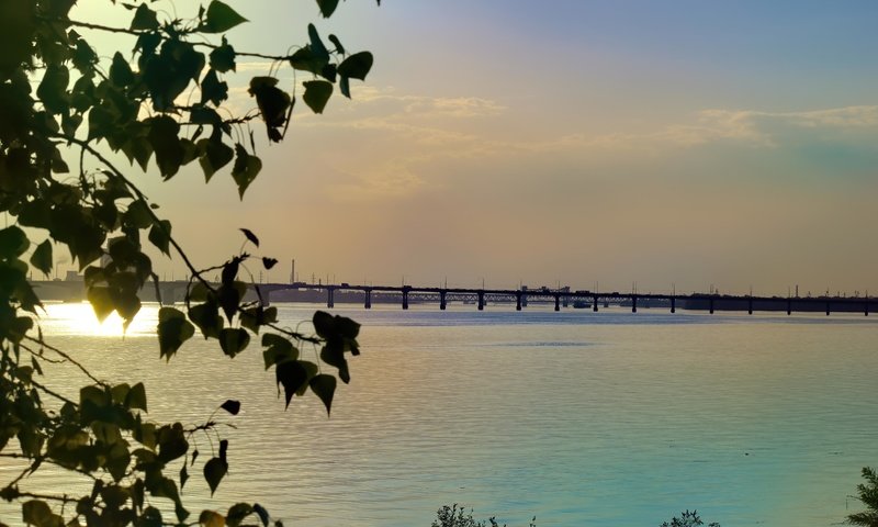 Обои небо, море, горизонт, мост, залив, балтийское море, the sky, sea, horizon, bridge, bay, the baltic sea разрешение 5184x3456 Загрузить