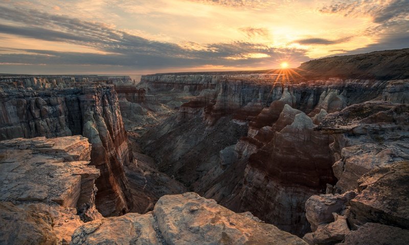 Обои горы, скалы, солнце, обрыв, гранд-каньон, каньоны, mountains, rocks, the sun, open, the grand canyon, canyons разрешение 3840x2560 Загрузить