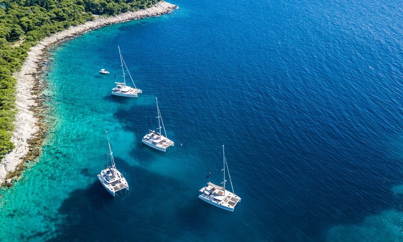 Обои море, яхты, побережье, хорватия, sea, yachts, coast, croatia разрешение 2500x1404 Загрузить