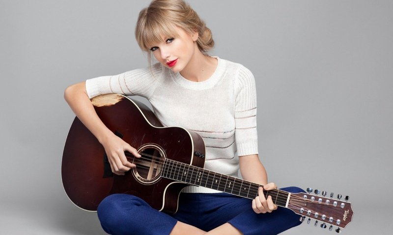 Обои гитара, музыка, певица, тейлор свифт, guitar, music, singer, taylor swift разрешение 3840x2160 Загрузить