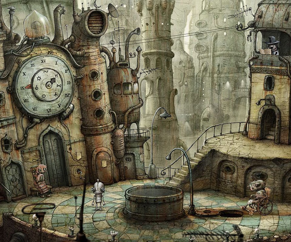 Обои робот, машинариум, игры, amanita design, robot, machinarium, game разрешение 1920x1200 Загрузить