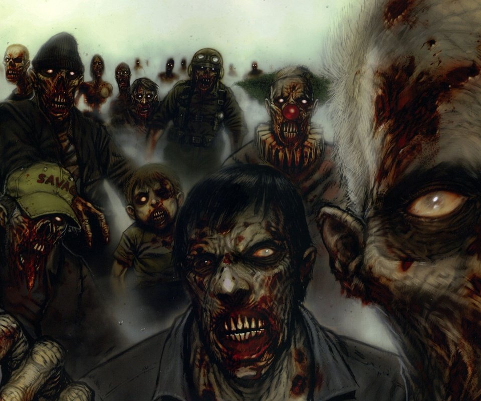 Обои рисунок, монстры, зомби, figure, monsters, zombies разрешение 2560x1592 Загрузить