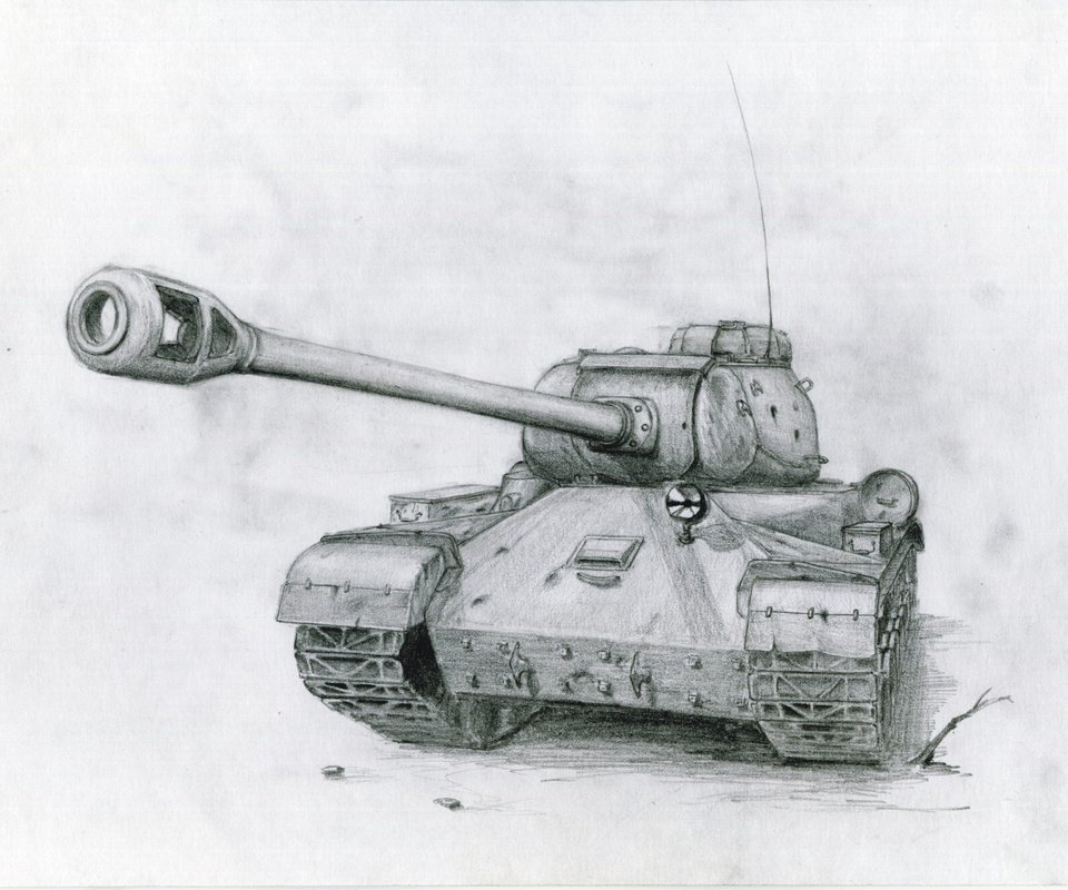 Обои советский танк, ис-2, пушка, карандашный рисунок, soviet tank, the is-2, gun, pencil drawing разрешение 2084x1487 Загрузить
