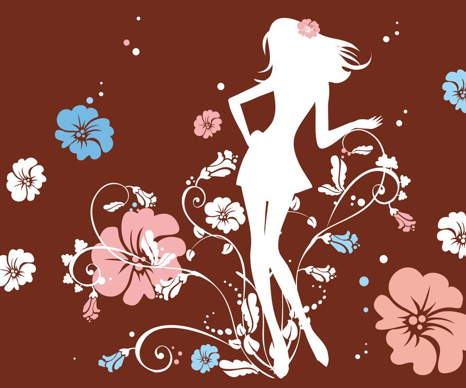 Обои цветы, девушка, настроение, flowers, girl, mood разрешение 1920x1200 Загрузить