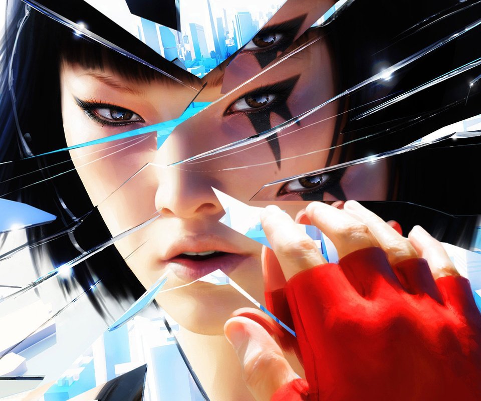 Обои девушка, зеркало, осколки, mirrors edge, girl, mirror, fragments разрешение 1920x1200 Загрузить