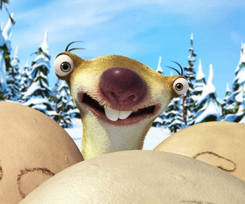 Обои мультфильм, ледниковый период, ленивец, cartoon, ice age, sloth разрешение 2814x1581 Загрузить