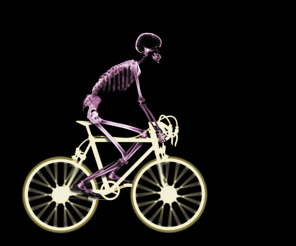 Обои рентген, скелет, велосипед, x-ray, skeleton, bike разрешение 3000x2250 Загрузить