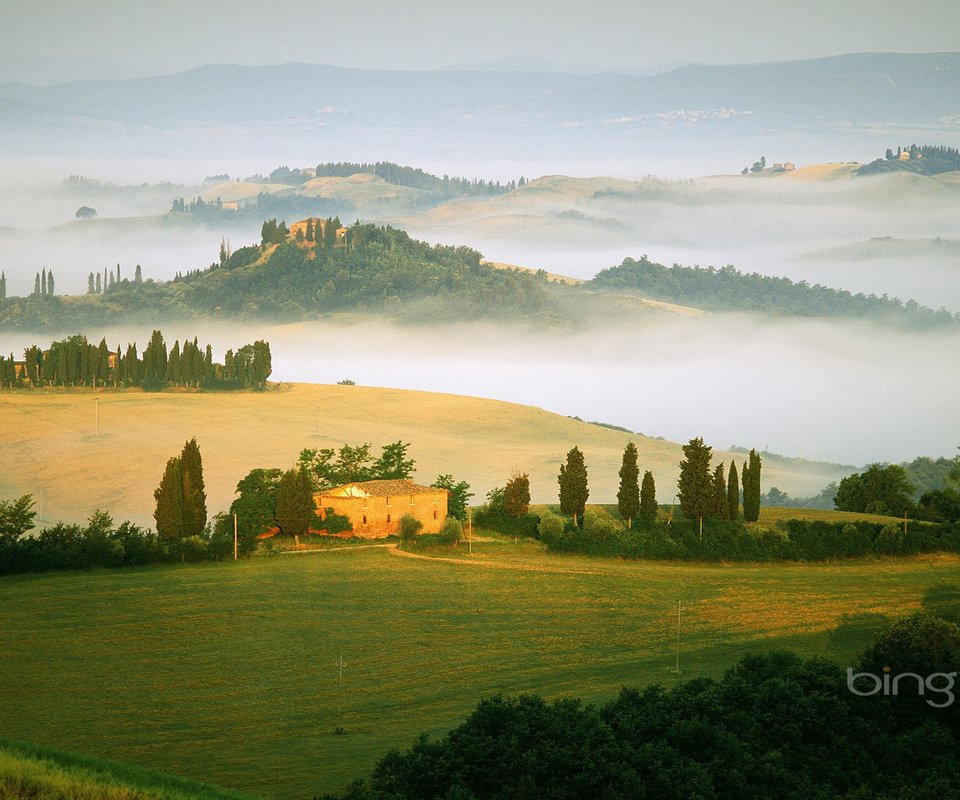 Обои поля, туман, италия, field, fog, italy разрешение 1920x1200 Загрузить