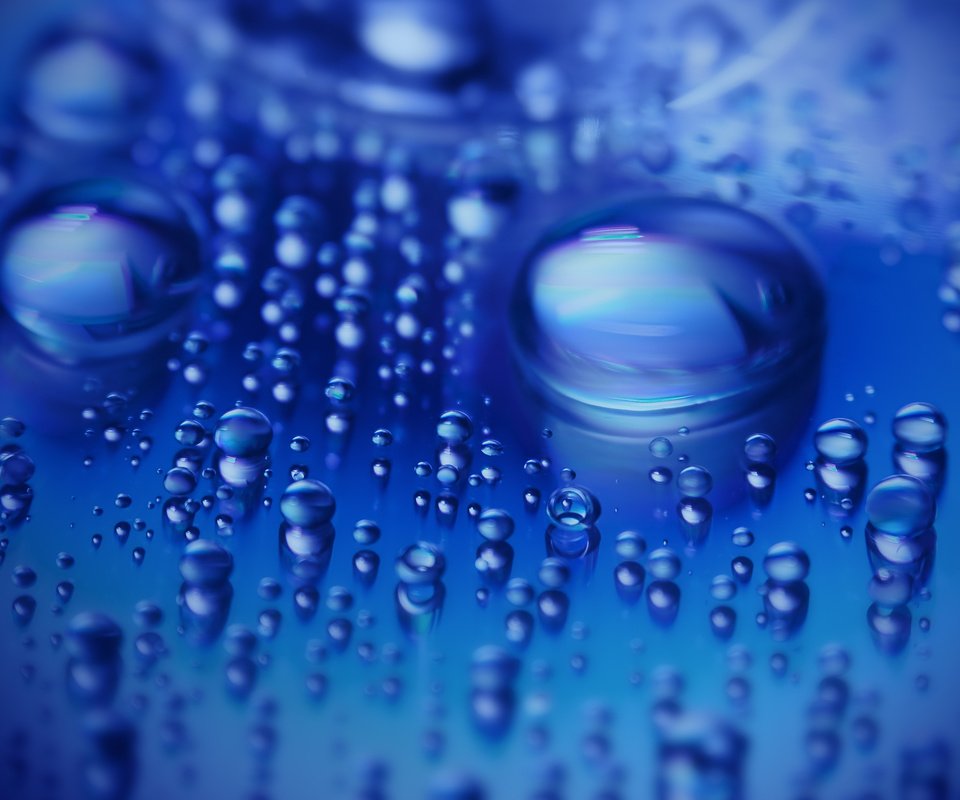 Обои вода, синий, капли, water, blue, drops разрешение 2560x1600 Загрузить