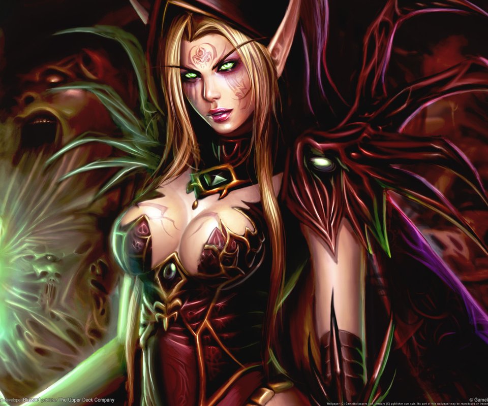 Обои грудь, мир варкрафта, груд, кровавая эльфийка, ух, chest, world of warcraft, breast, bloody elf, wow разрешение 1920x1200 Загрузить