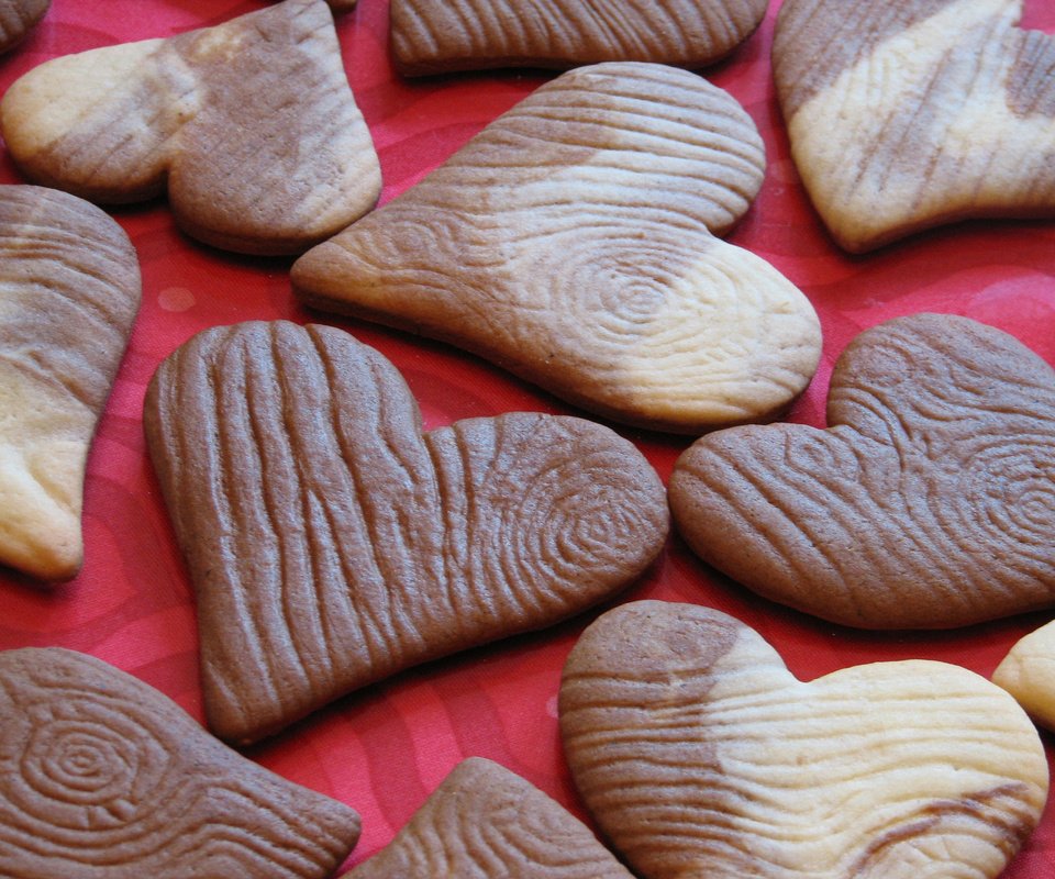 Обои сердце, шоколад, печенье, heart, chocolate, cookies разрешение 1920x1440 Загрузить
