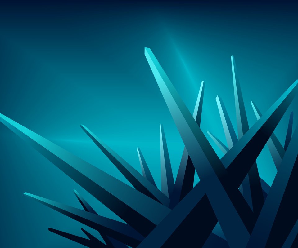 Обои лучи, синие, кристалы, углы, rays, blue, crystals, corners разрешение 2560x1600 Загрузить