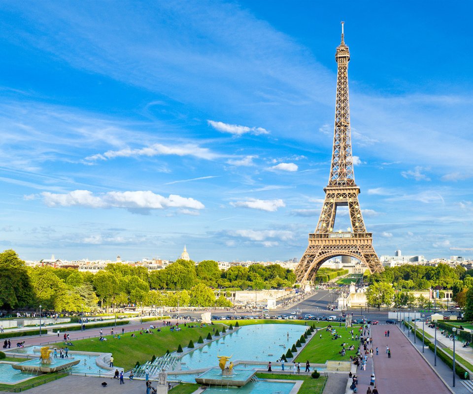 Обои башня, париж, франция, площадь, эйфелева башня, tower, paris, france, area, eiffel tower разрешение 1920x1080 Загрузить