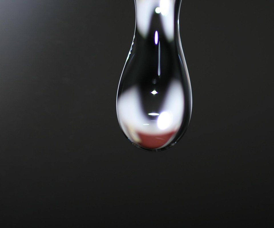 Обои вода, капля, черный фон, water, drop, black background разрешение 1944x1296 Загрузить