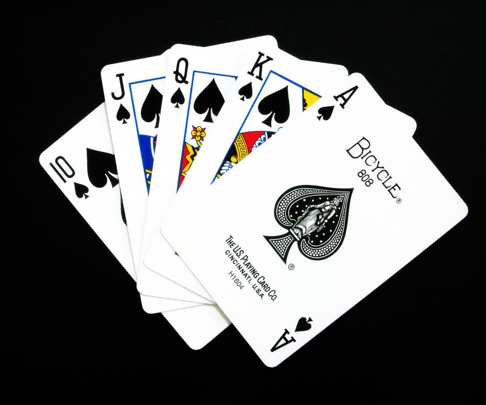 Обои покер, карты, масть, флеш-рояль, poker, card, the suit, a royal flush разрешение 1920x1200 Загрузить