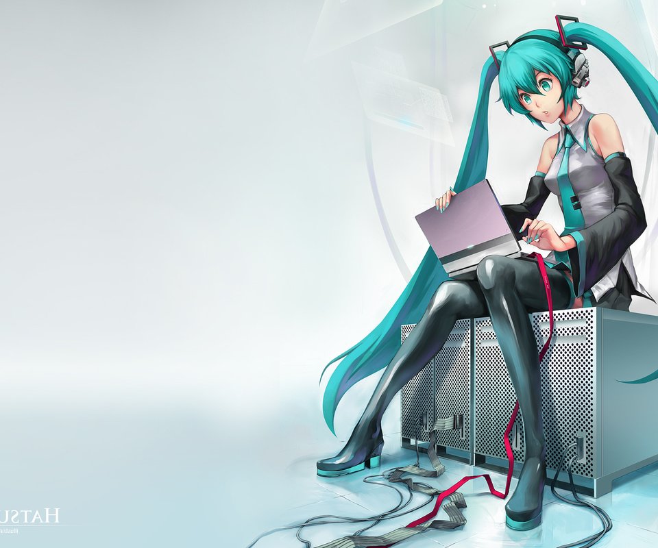 Обои вокалоид, мику хацунэ, vocaloid, hatsune miku разрешение 1920x1200 Загрузить