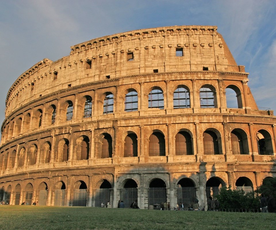 Обои небо, закат, колизей, the sky, sunset, colosseum разрешение 1920x1280 Загрузить