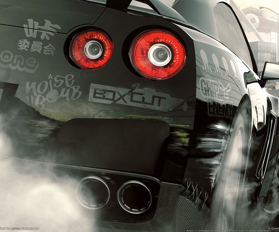 Обои скорость, трасса, prostreet, ниссан, фары, жажда скорости, speed, track, nissan, lights, need for speed разрешение 1920x1200 Загрузить