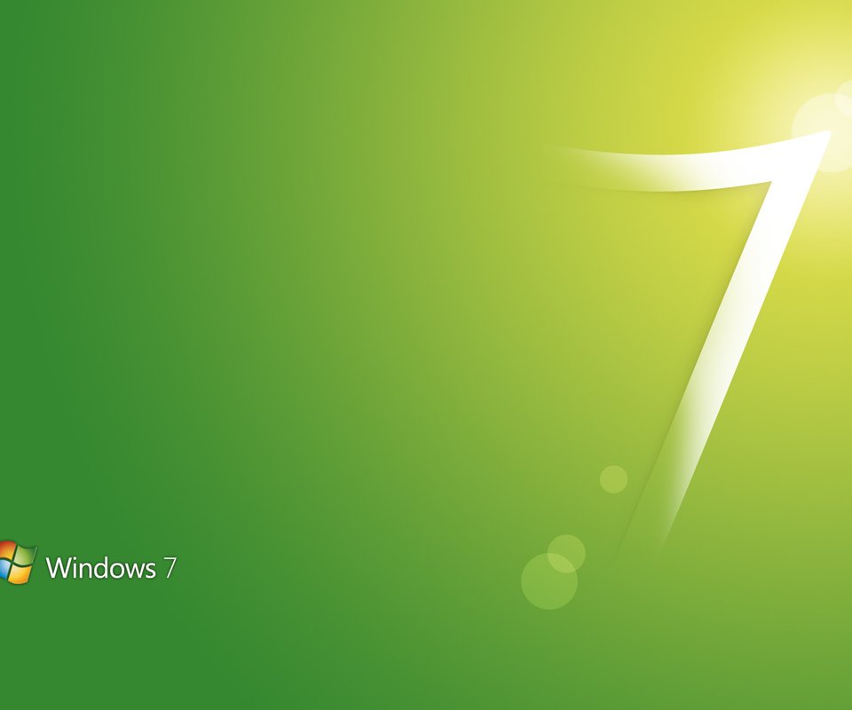 Обои стиль, компы, windows seven 7, в стиле, грин, style, computers, green разрешение 1920x1200 Загрузить