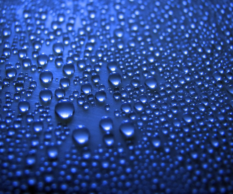 Обои макро, капли, красота, синий цвет, macro, drops, beauty, blue color разрешение 1920x1200 Загрузить