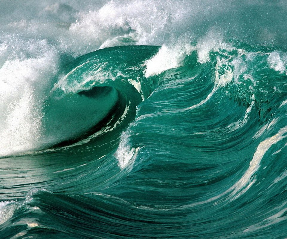 Обои волны, океан, пена, wave, the ocean, foam разрешение 1920x1200 Загрузить