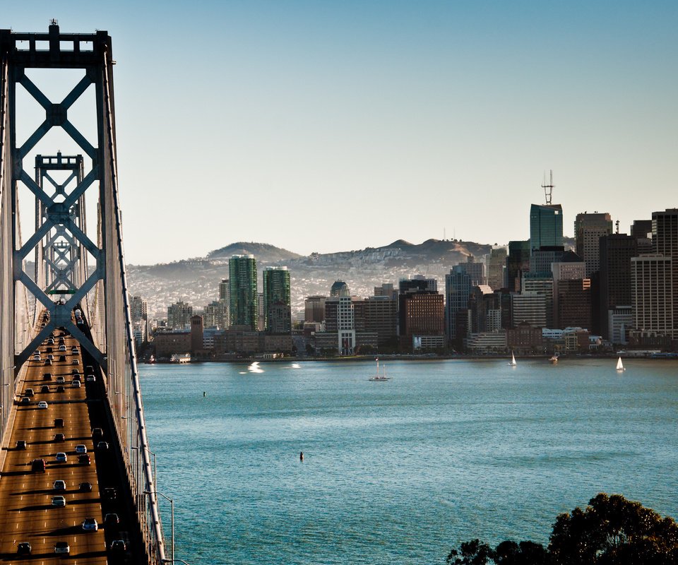 Обои мост, сан-франциско, калифорния, the bay bridge, bridge, san francisco, ca разрешение 2560x1600 Загрузить