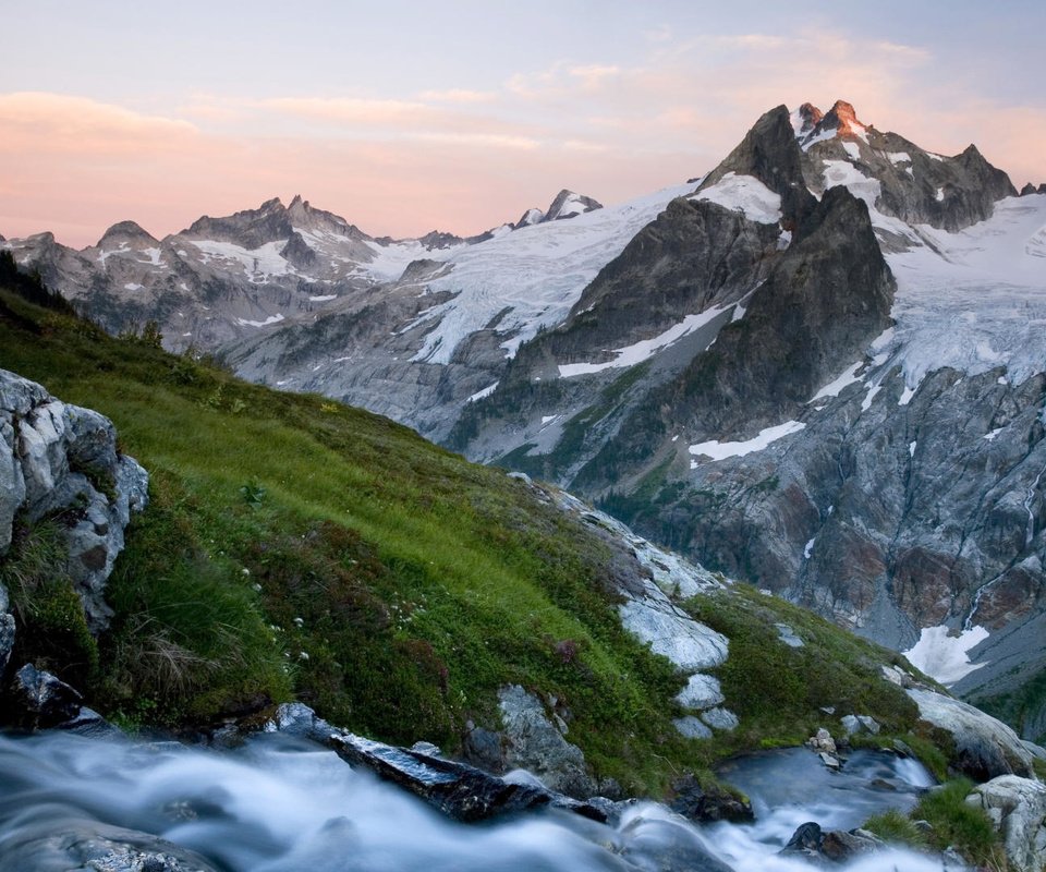 Обои трава, горы, вашингтон, grass, mountains, washington разрешение 1920x1080 Загрузить