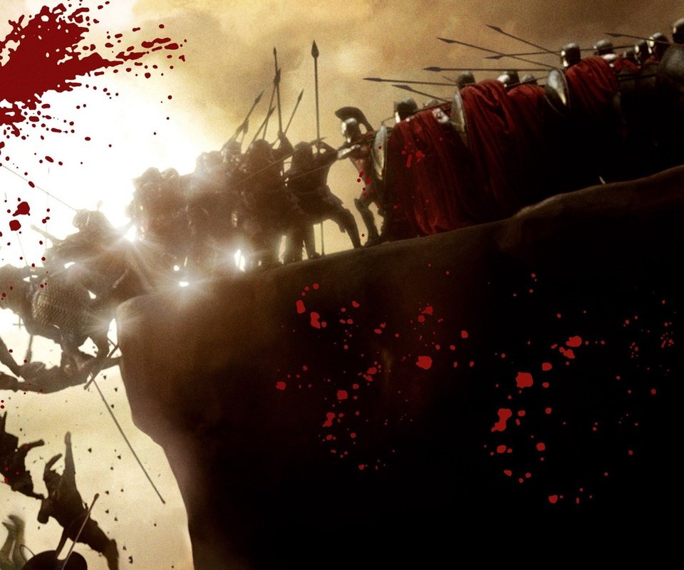 Обои кровь, бой, 300 спартанцев, blood, battle, 300 spartans разрешение 1920x1440 Загрузить