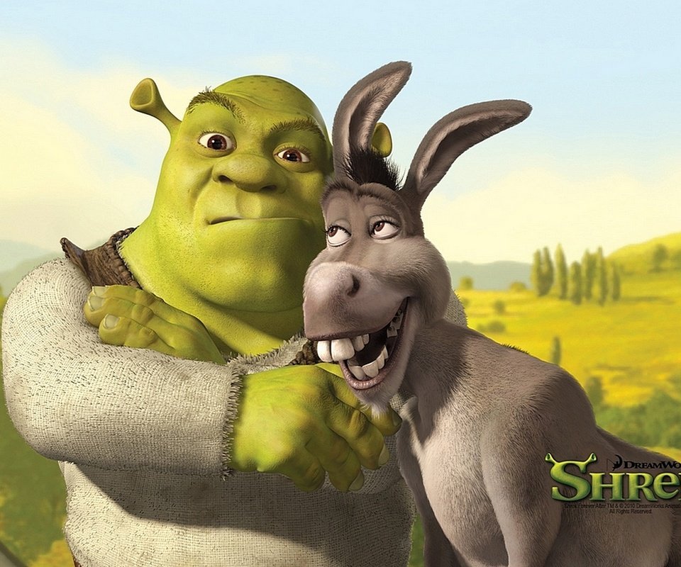 Обои осел, шрек, donkey, shrek разрешение 1920x1080 Загрузить