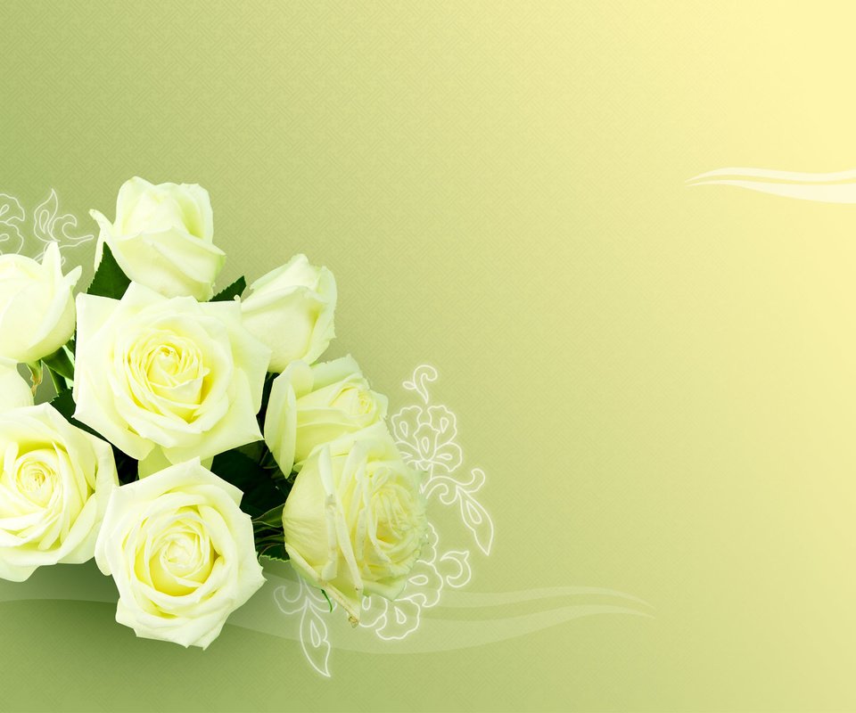 Обои цветы, бутоны, фон, розы, лепестки, букет, flowers, buds, background, roses, petals, bouquet разрешение 1920x1200 Загрузить