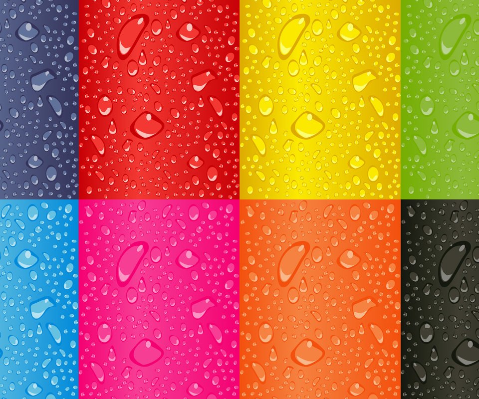 Обои вода, текстура, капли, цвет, квадраты, water, texture, drops, color, squares разрешение 1920x1200 Загрузить