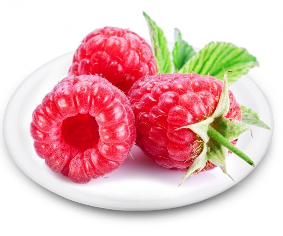 Обои малина, красная, спелая, ягоды, тарелка, хвостики, raspberry, red, ripe, berries, plate, tails разрешение 1920x1200 Загрузить